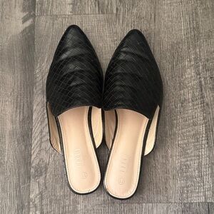 Musshoe Women's Mules, Black Braid, Size 11, Good Condition